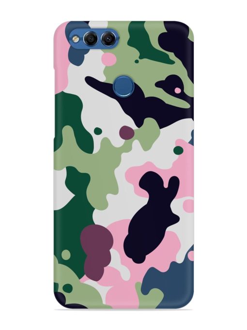 Seamless Funky Camouflage Snap Case for Honor 7X Zapvi