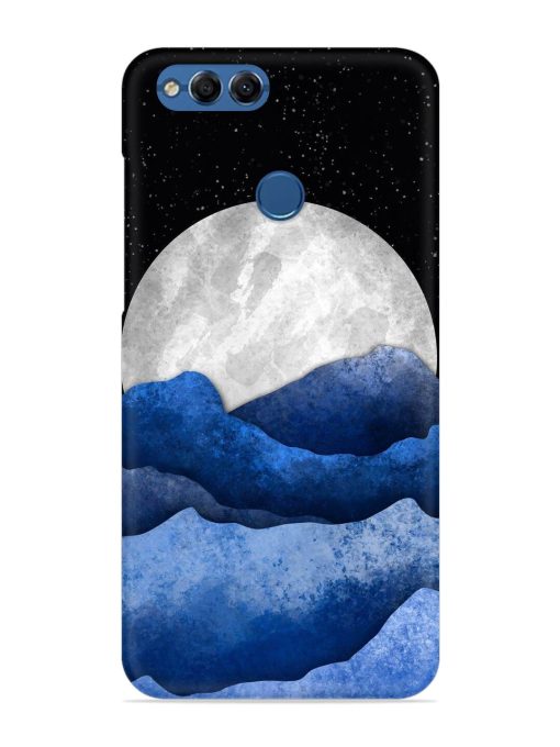 Full Moon Mountain Vector Snap Case for Honor 7X Zapvi