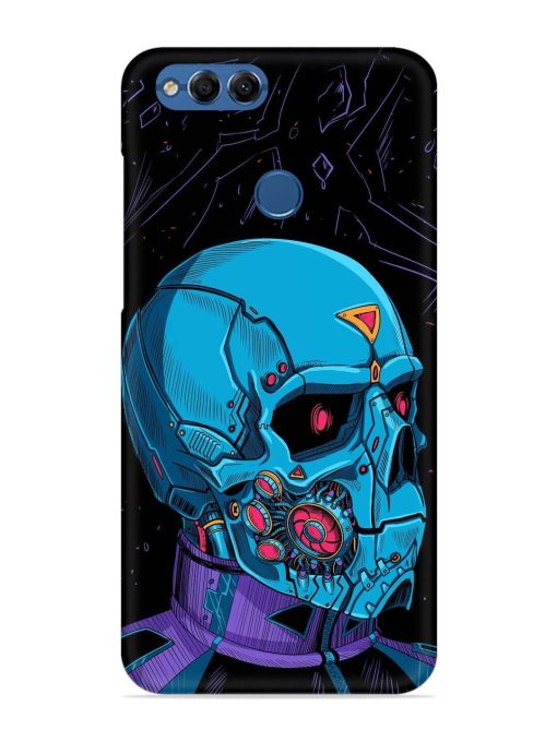 Skull Robo Vector Snap Case for Honor 7X Zapvi