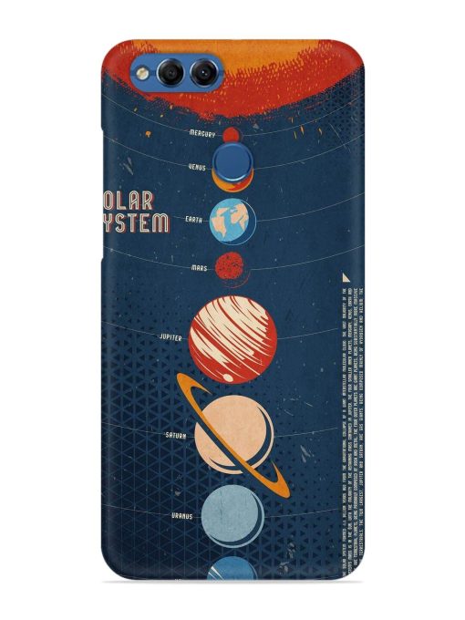 Solar System Vector Snap Case for Honor 7X Zapvi