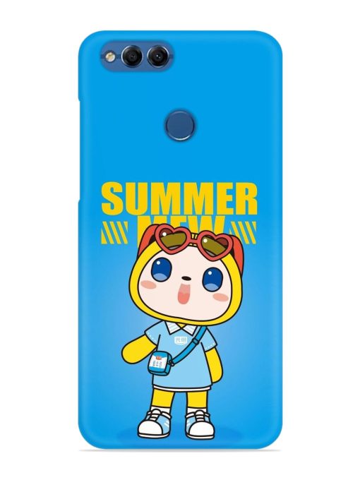 Summer Mew Cartoon Snap Case for Honor 7X