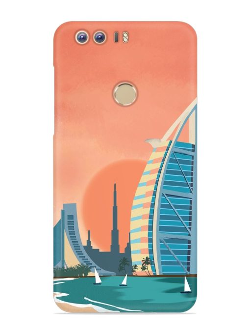 Dubai Architectural Scenery Snap Case for Honor 8 Zapvi