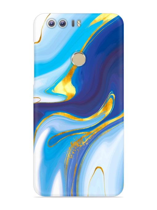 Watercolor Background With Golden Foil Snap Case for Honor 8 Zapvi