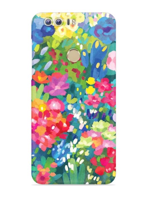 Watercolor Flower Art Snap Case for Honor 8 Zapvi