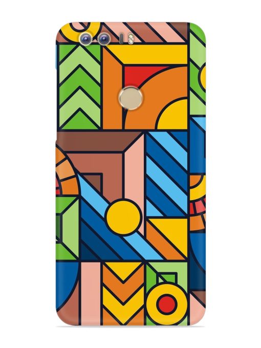 Colorful Geometric Snap Case for Honor 8 Zapvi