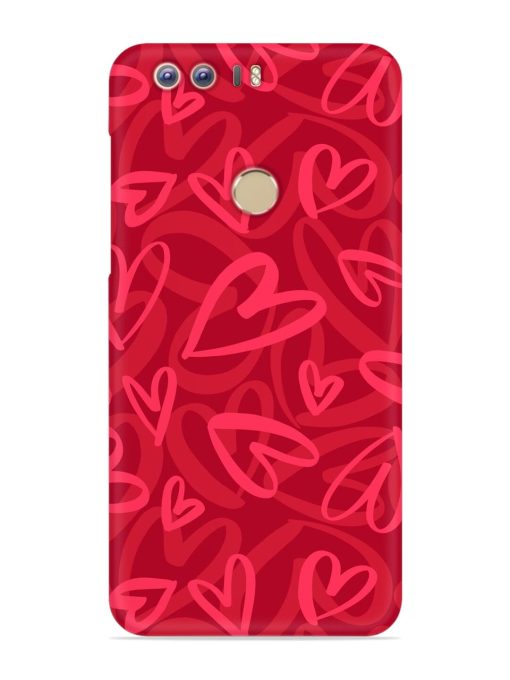 Seamless Romantic Pattern Snap Case for Honor 8 Zapvi