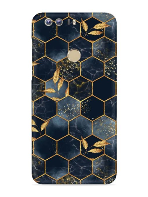 Marble Hexagon Seamless Snap Case for Honor 8 Zapvi