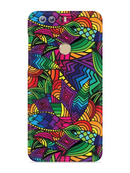 Abstract Multicolor Seamless Snap Case for Honor 8 Zapvi