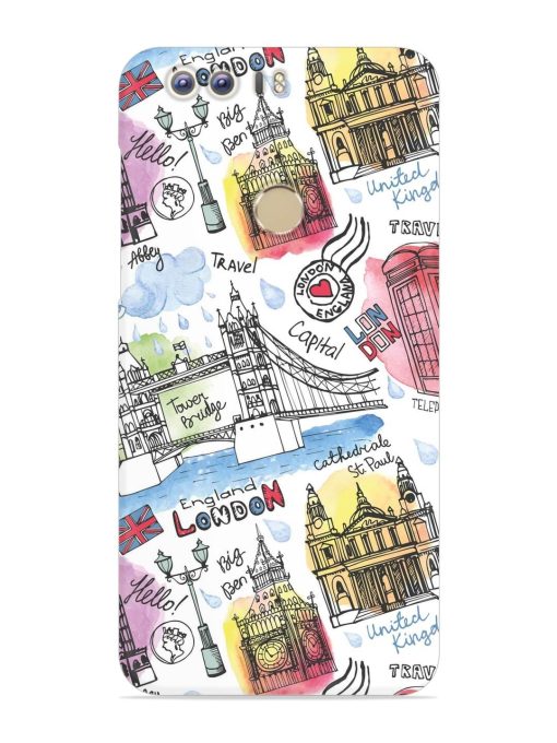 Vector London Landmark Snap Case for Honor 8 Zapvi