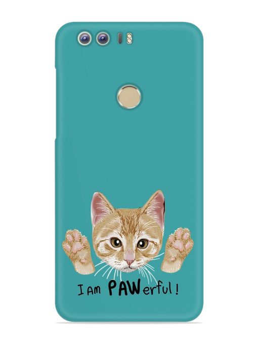 Typography Slogan Cat Snap Case for Honor 8 Zapvi