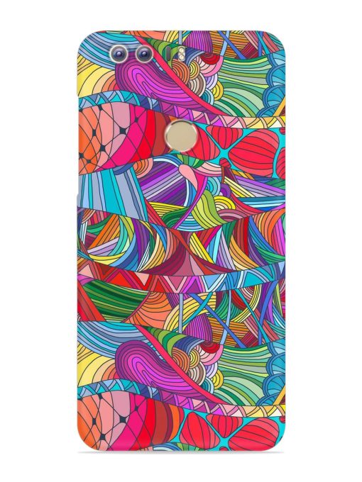 Seamless Patterns Hand Drawn Snap Case for Honor 8 Zapvi