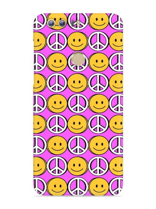 Smiley Face Peace Snap Case for Honor 8