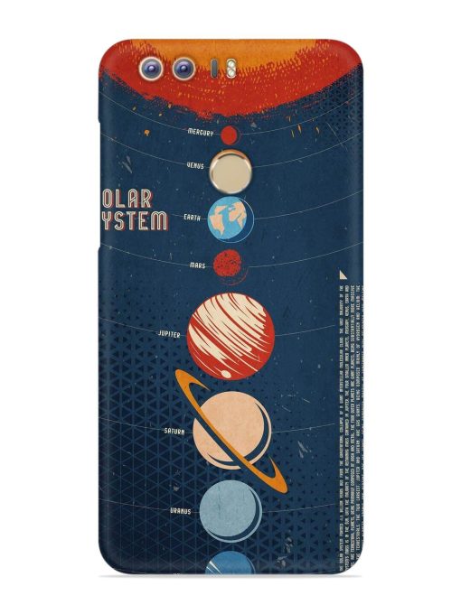 Solar System Vector Snap Case for Honor 8 Zapvi