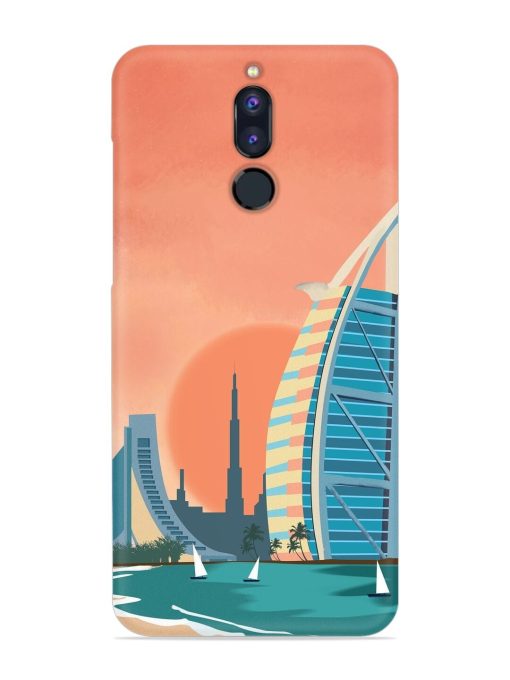 Dubai Architectural Scenery Snap Case for Honor 9I Zapvi