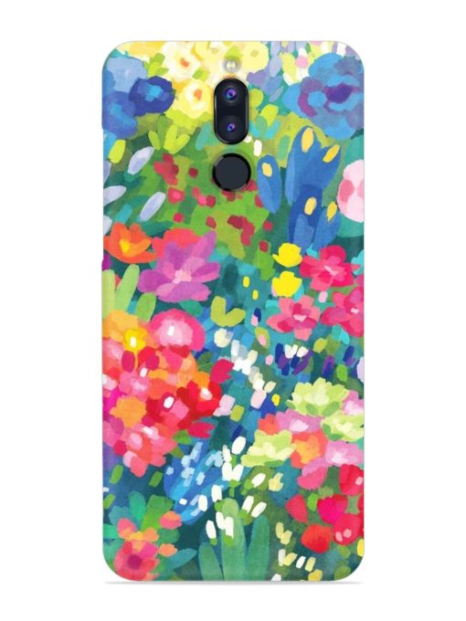 Watercolor Flower Art Snap Case for Honor 9I Zapvi