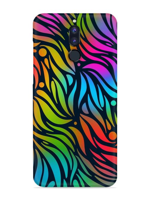 Abstract Leaf Design Snap Case for Honor 9I Zapvi