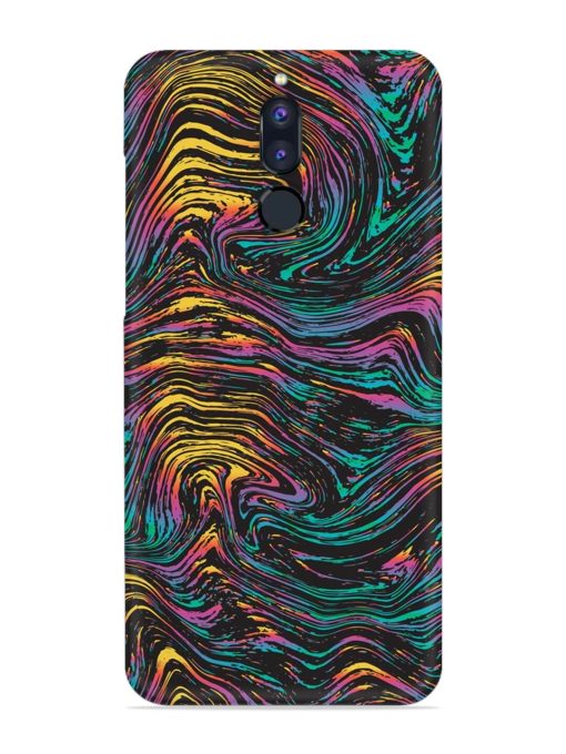 Abstract Liquid Colors Snap Case for Honor 9I Zapvi