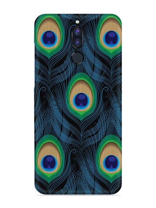 Seamless Pattern Peacock Snap Case for Honor 9I