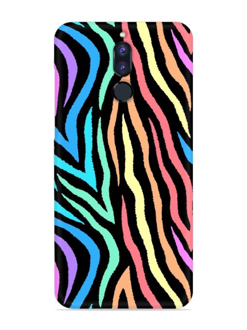 Colorful Abstract Zebra Snap Case for Honor 9I Zapvi