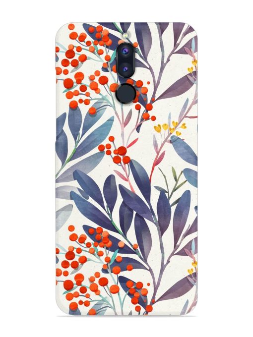 Seamless Floral Pattern Snap Case for Honor 9I Zapvi