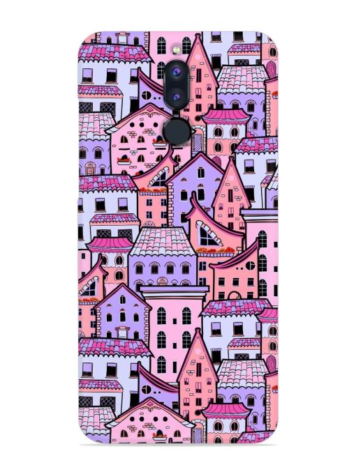 Seamless Pattern Houses Snap Case for Honor 9I Zapvi