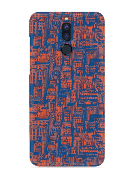 Hand Drawn Seamless Snap Case for Honor 9I Zapvi