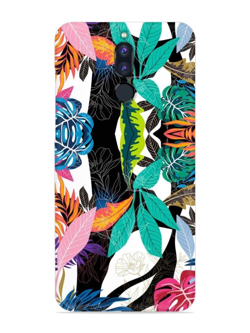 Floral Pattern Bright Snap Case for Honor 9I