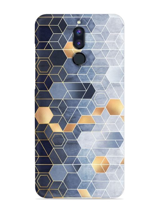 Geometric Abstraction Hexagons Snap Case for Honor 9I Zapvi