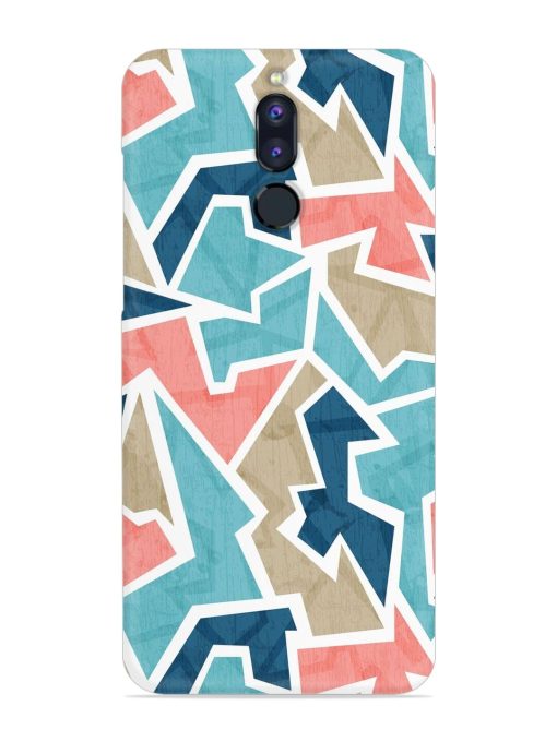 Vintage Geometric Triangle Snap Case for Honor 9I Zapvi