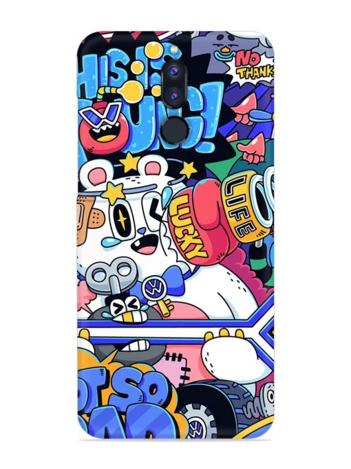 Universal Doodle Snap Case for Honor 9I Zapvi