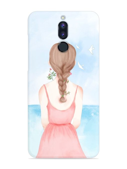 Watercolor Girl Vector Snap Case for Honor 9I