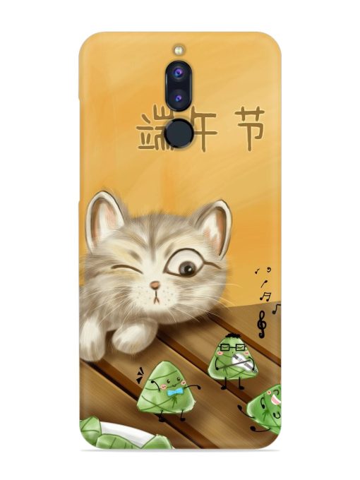 Cat Scorpion Dancing Snap Case for Honor 9I Zapvi