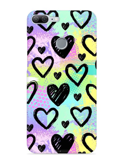 Bright Pattern Hearts Snap Case for Honor 9 Lite Zapvi