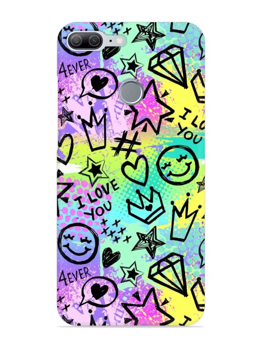 Bright Seamless Pattern Snap Case for Honor 9 Lite