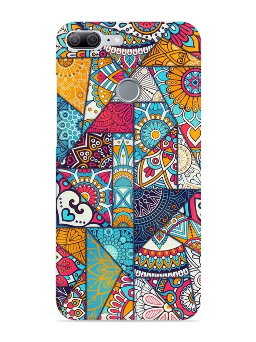 Patchwork Pattern Vintage Snap Case for Honor 9 Lite Zapvi