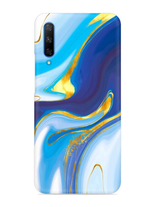 Watercolor Background With Golden Foil Snap Case for Honor 9X Pro Zapvi