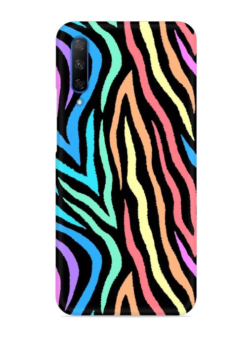 Colorful Abstract Zebra Snap Case for Honor 9X Pro