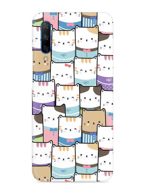 Cute Adorable Cat Snap Case for Honor 9X Pro Zapvi