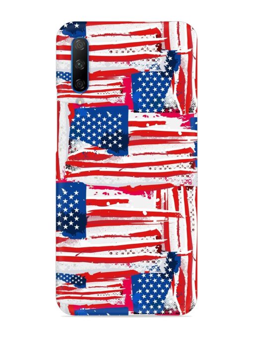 Usa Flag Seamless Snap Case for Honor 9X Pro Zapvi