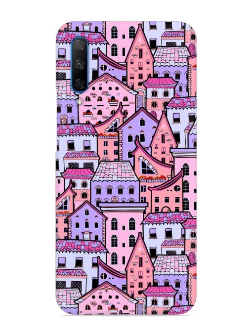 Seamless Pattern Houses Snap Case for Honor 9X Pro Zapvi