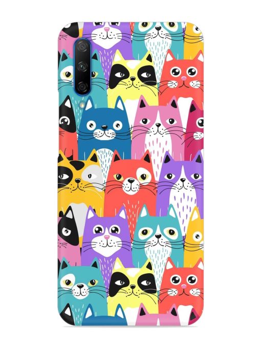 Funny Cartoon Cats Snap Case for Honor 9X Pro