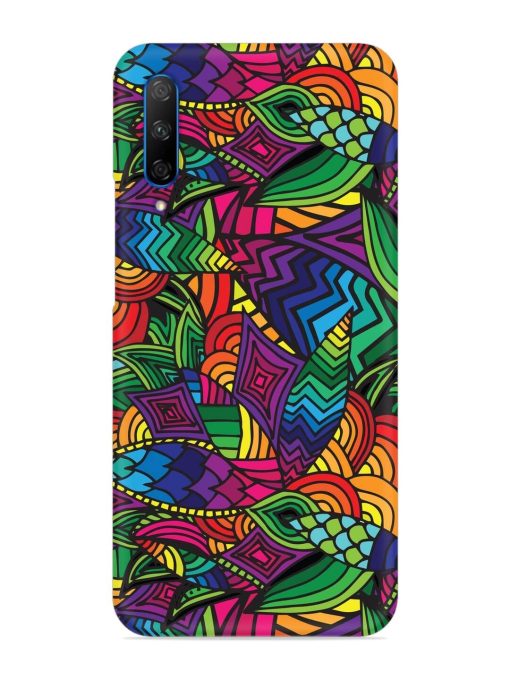 Abstract Multicolor Seamless Snap Case for Honor 9X Pro Zapvi