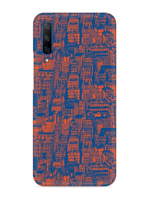 Hand Drawn Seamless Snap Case for Honor 9X Pro Zapvi