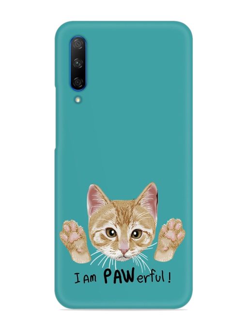 Typography Slogan Cat Snap Case for Honor 9X Pro Zapvi