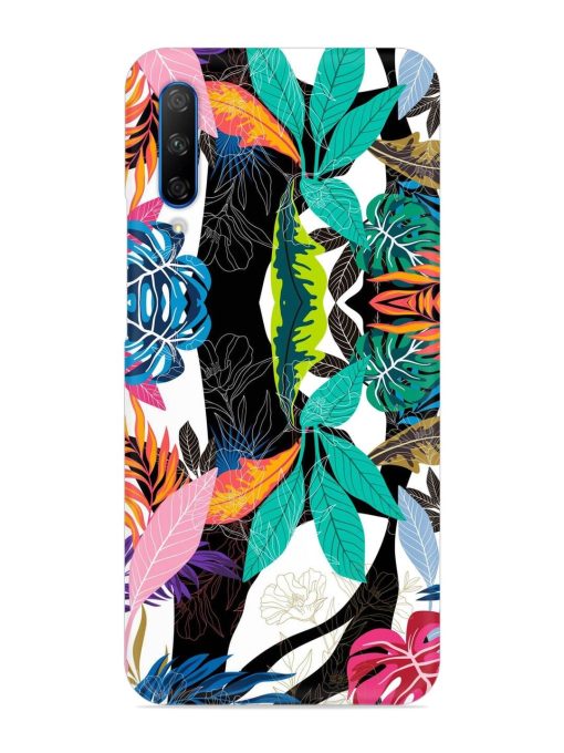 Floral Pattern Bright Snap Case for Honor 9X Pro Zapvi