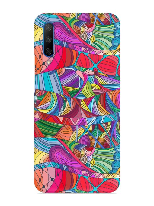 Seamless Patterns Hand Drawn Snap Case for Honor 9X Pro Zapvi