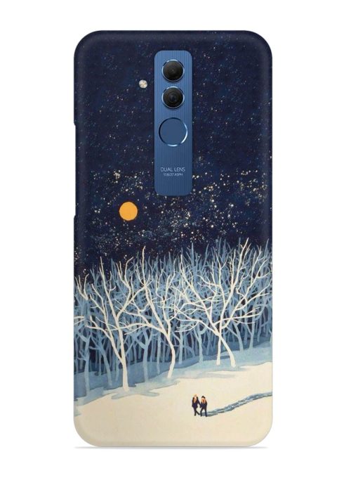 Full Moon Snowshoe Tour Snap Case for Honor Mate 20 Lite Zapvi