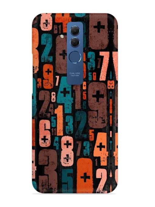 0 To 9 Art Snap Case for Honor Mate 20 Lite Zapvi