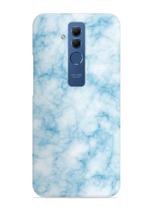 Blue White Natural Marble Snap Case for Honor Mate 20 Lite Zapvi