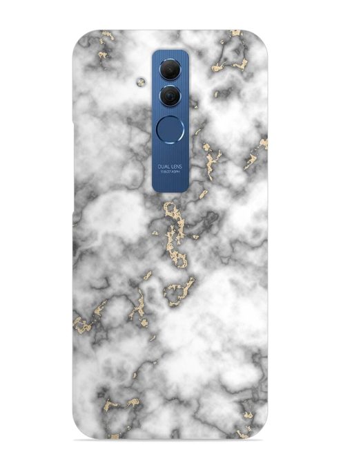 Gray And Gold Marble Snap Case for Honor Mate 20 Lite Zapvi